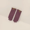 Thickened lambskin touch screen gloves for both men and women, providing warmth and cold protection for winter cycling Application Scenario